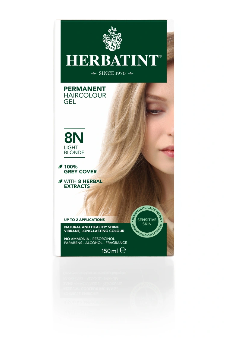 Vopsea pentru par blond deschis 8N Herbatint