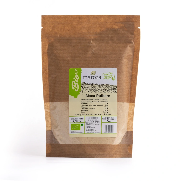 Maca bio pulbere 250g Maroza