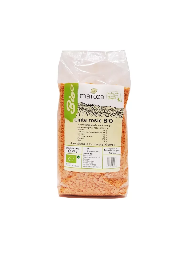 Linte rosie bio 500g Maroza