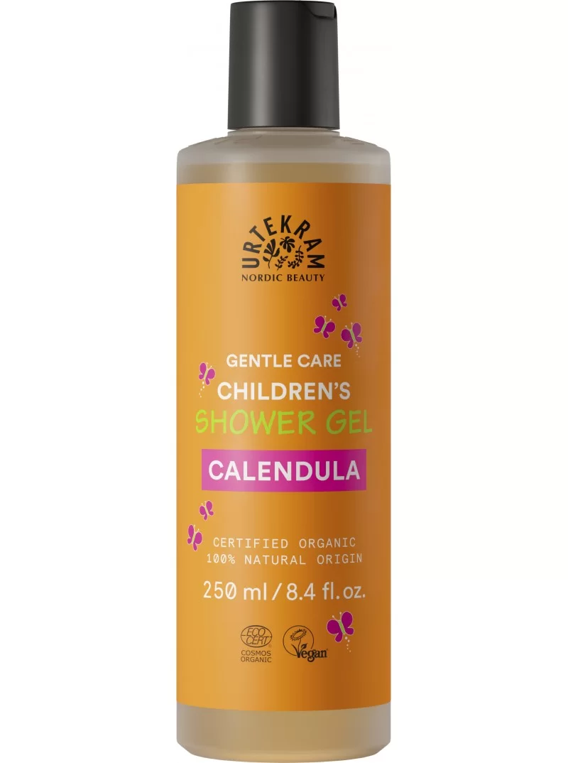 Gel de dus bio cu galbenele pentru copii 250ml Urtekram