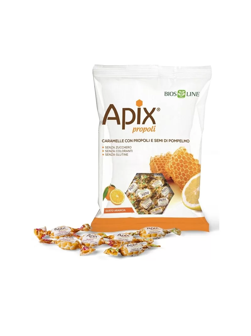 Bomboane cu propolis, seminte de grapefruit si portocale Apix Propoli 50g Bios Line