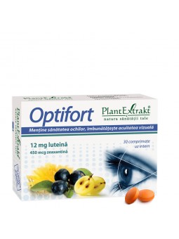 Supliment pentru sanatatea ochilor Optifort 30 comprimate PlantExtrakt