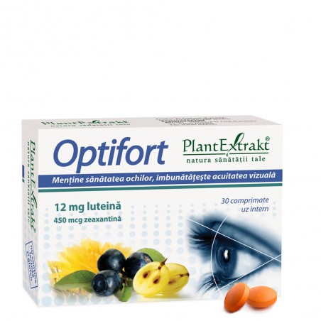 Supliment pentru sanatatea ochilor Optifort 30 comprimate PlantExtrakt