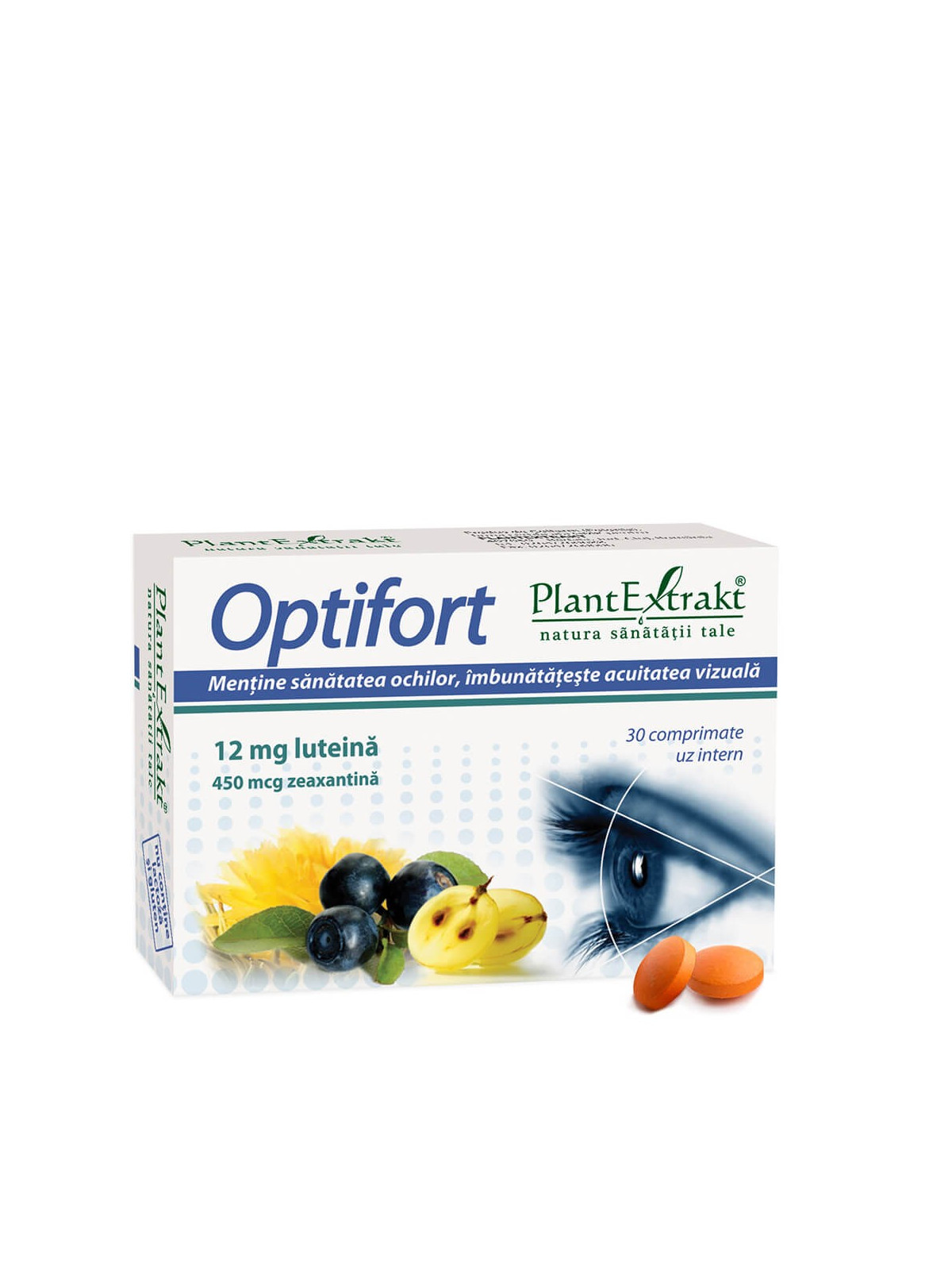 Supliment pentru sanatatea ochilor Optifort 30 comprimate PlantExtrakt