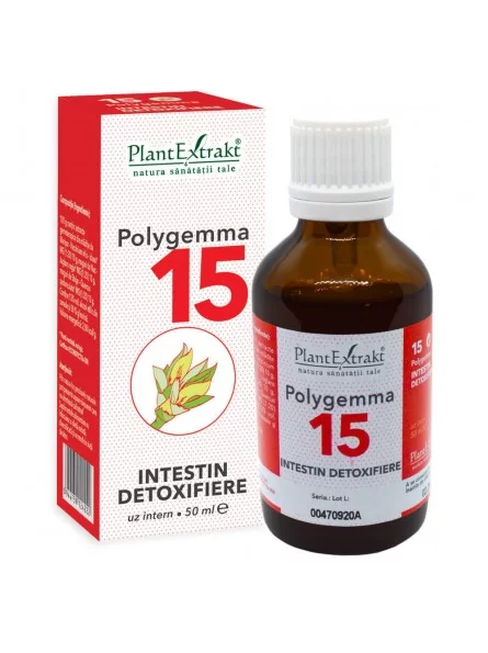 Polygemma 15 Intestin detoxifiere 50ml PlantExtrakt