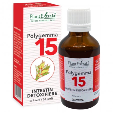 Polygemma 15 Intestin detoxifiere 50ml PlantExtrakt