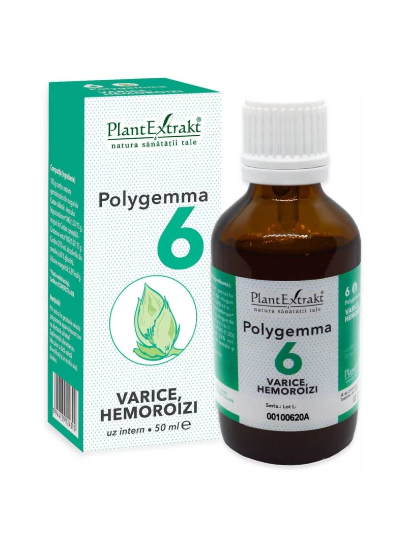 Polygemma 6 Varice si hemoroizi 50ml PlantExtrakt