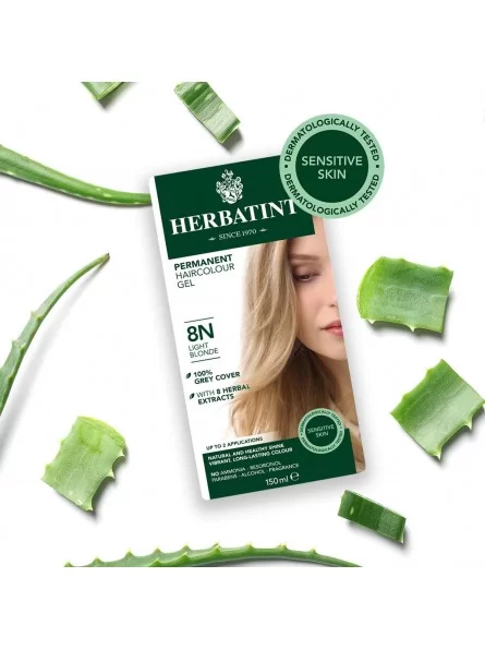 Vopsea pentru par blond deschis 8N Herbatint