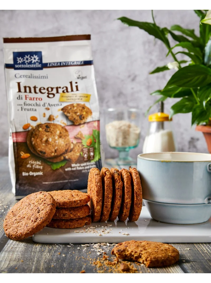 Biscuiti bio cu ovaz si fructe Cerealissimi 300g Sottolestelle