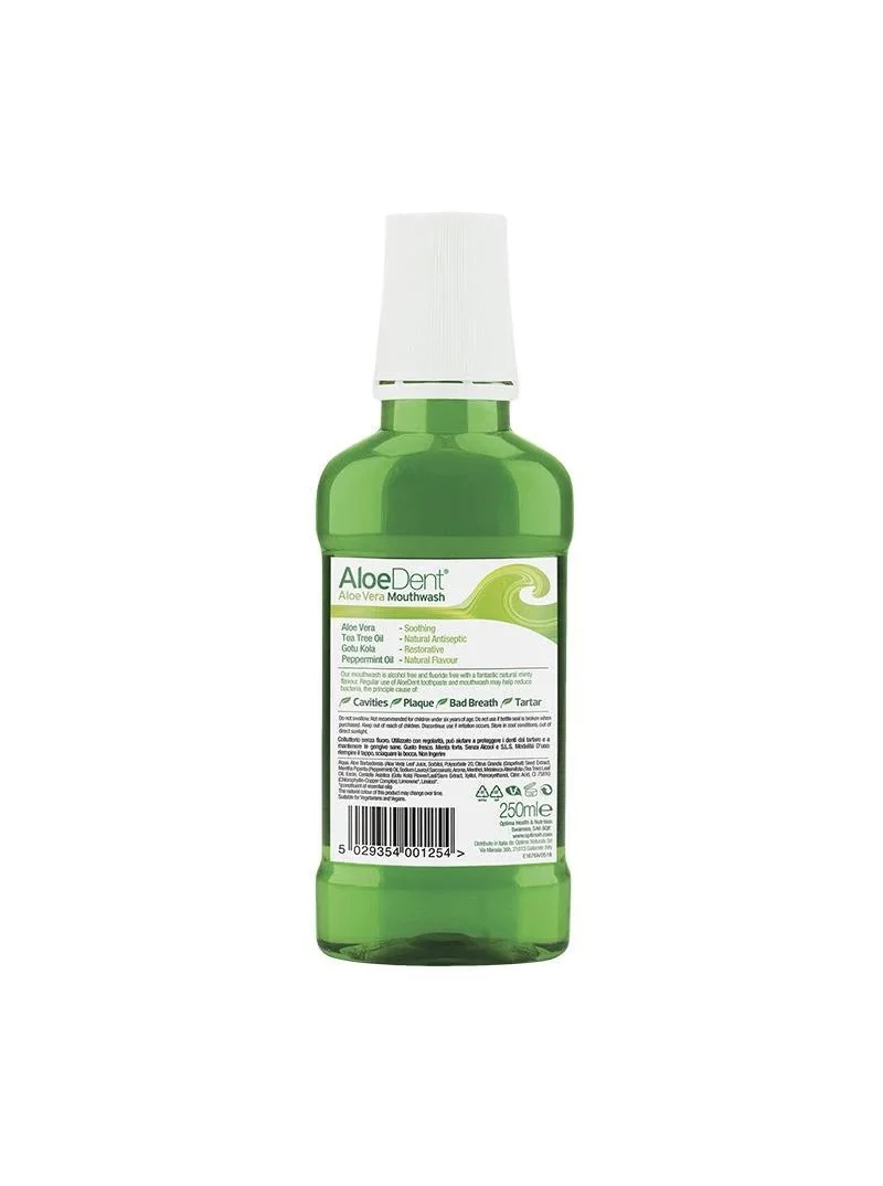 Apa de gura fara fluor 250ml AloeDent