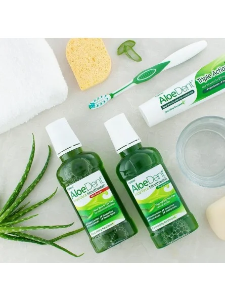Apa de gura fara fluor 250ml AloeDent