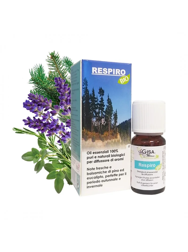 Sinergie de uleiuri esentiale bio pentru adulti Respiro 10ml Gisa