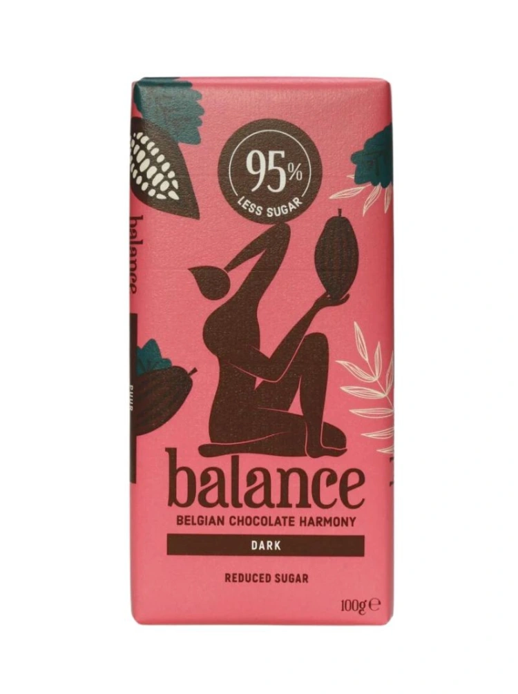 Ciocolata neagra 58% cacao cu inulina si stevie 100g Balance