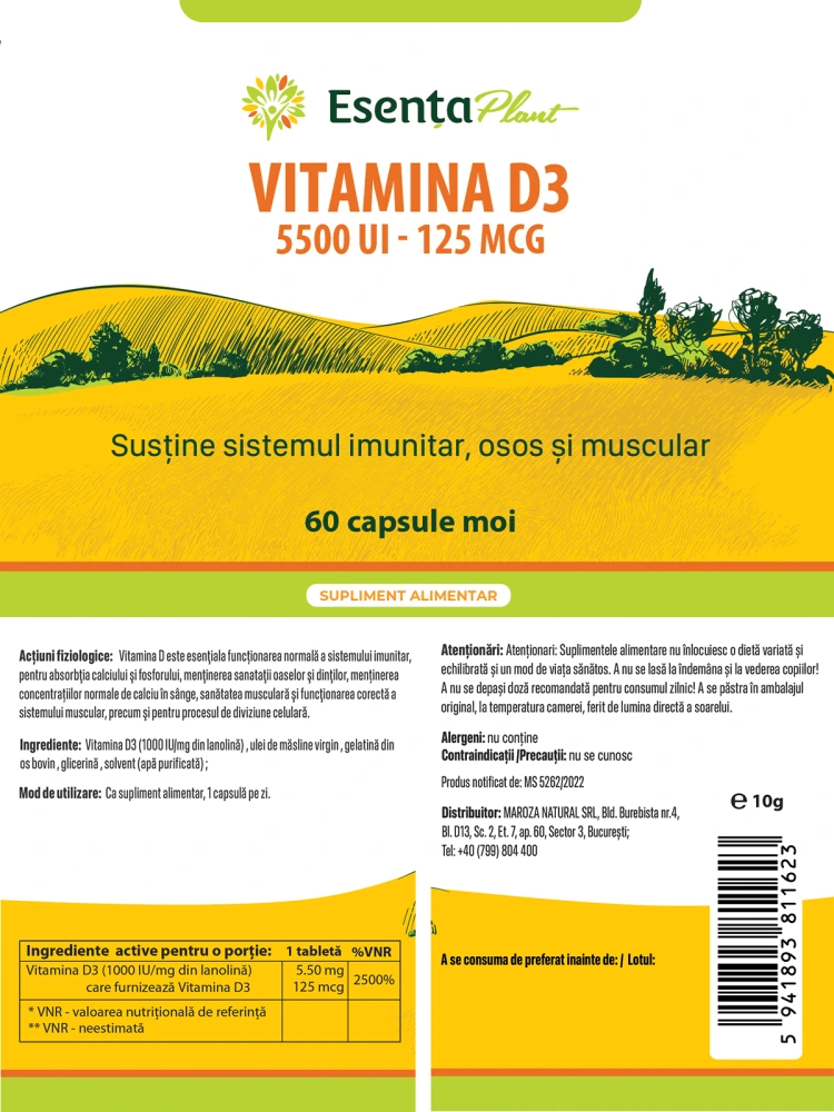 Vitamina D3 5500 UI