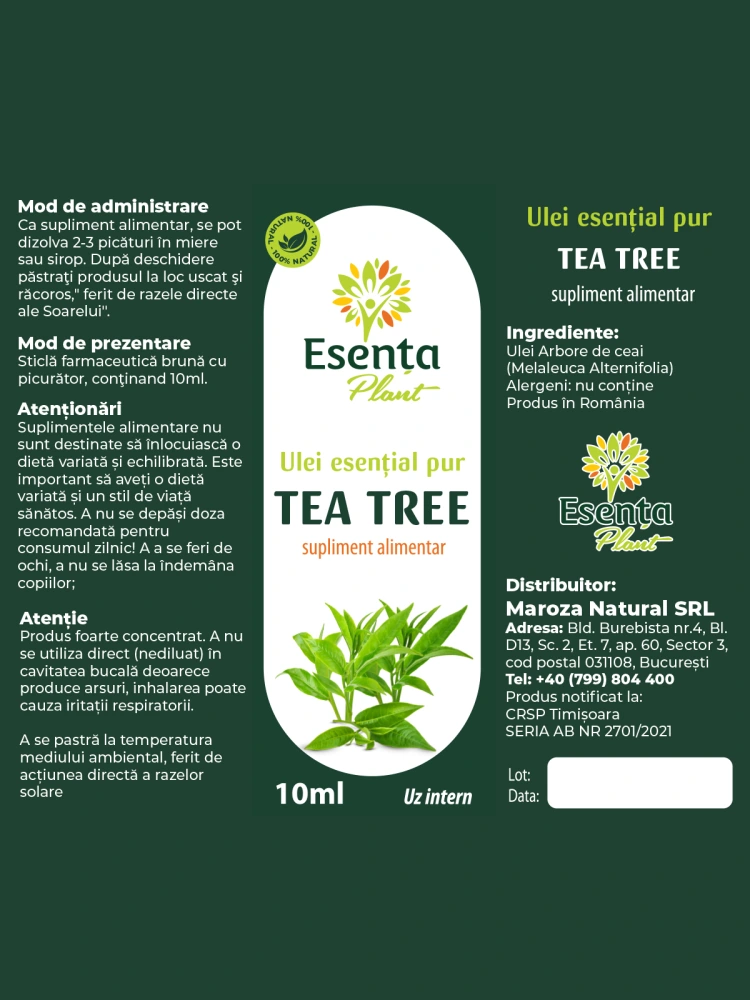 Ulei esential tea tree Esenta Plant