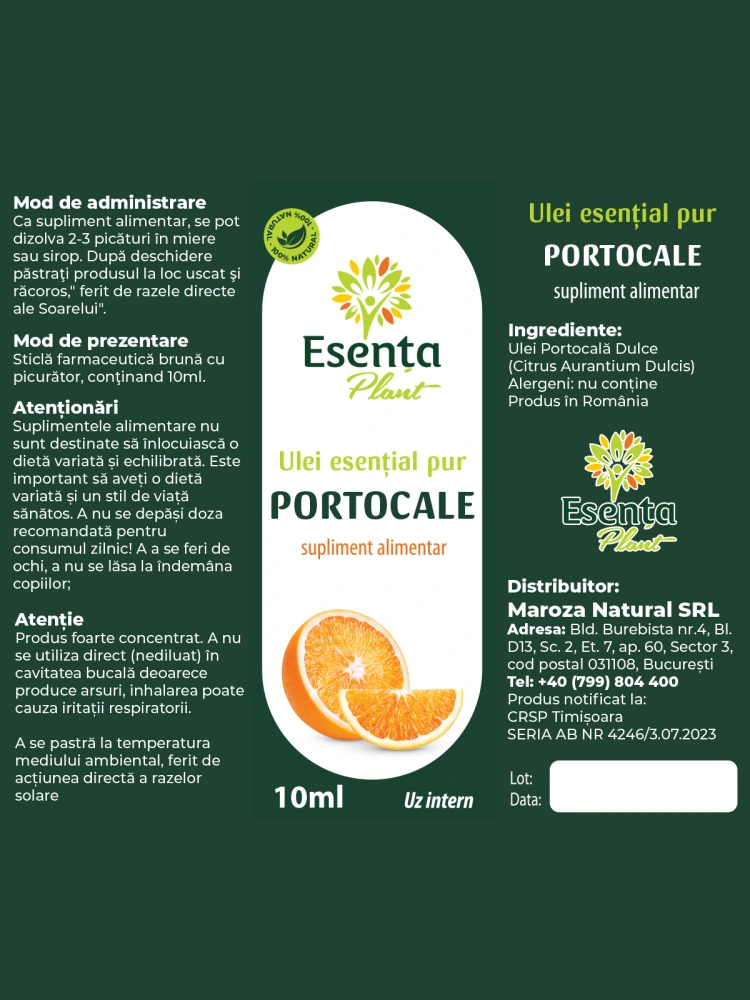 ulei portocala dulce