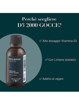 Vitamina D3 vegan 2000 UI 50ml Principium Bios Line