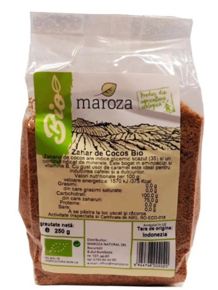 Zahar de cocos bio 250g Maroza