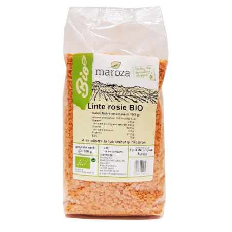 Linte rosie bio 500g Maroza