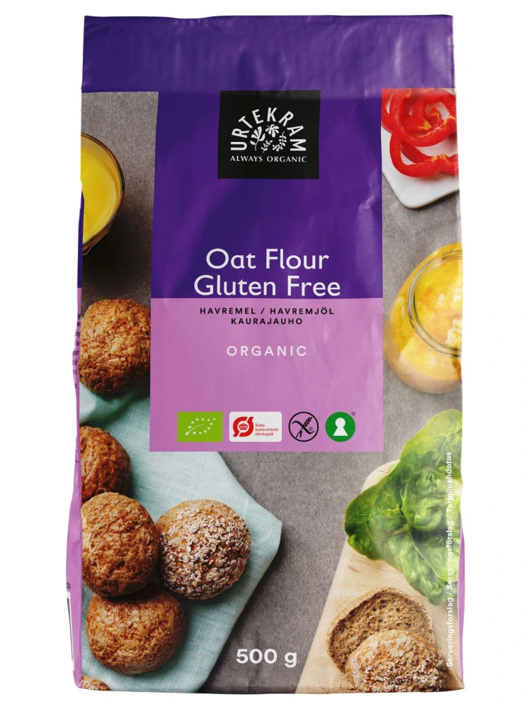 Faina de ovaz bio fara gluten 500g Urtekram