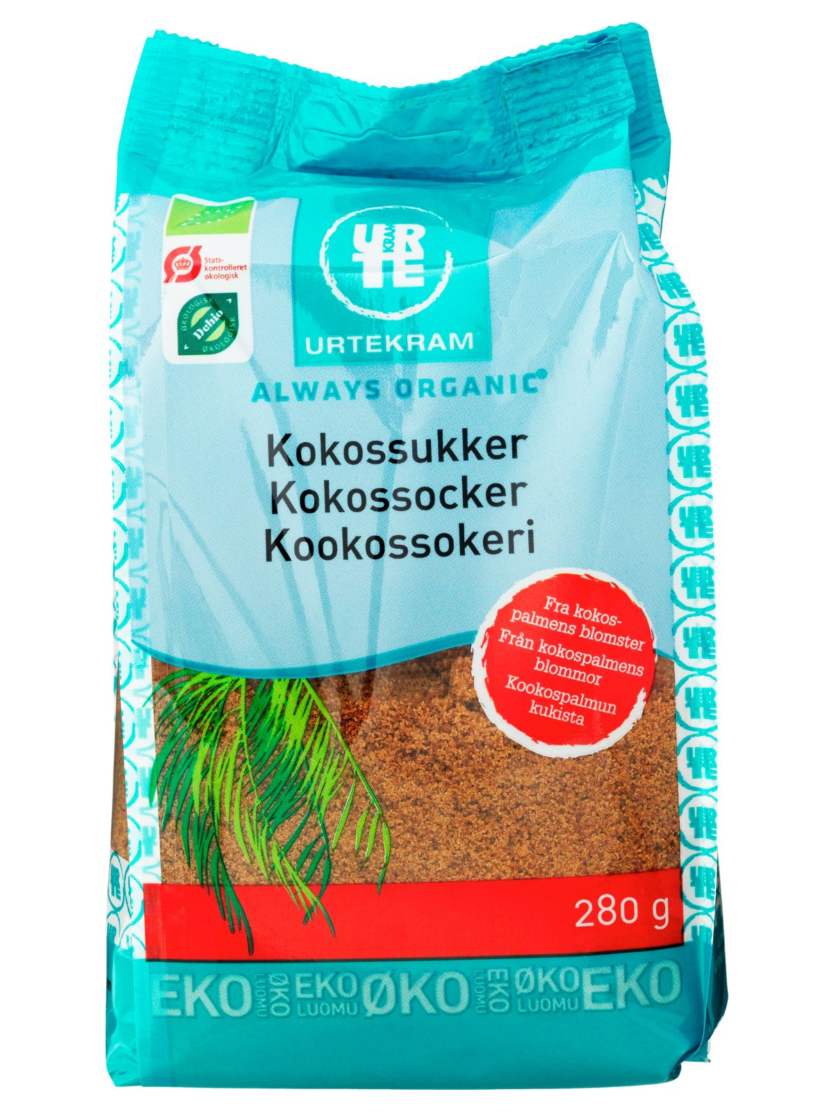Zahar de cocos bio 280g Urtekram