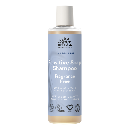 Sampon bio pentru scalp sensibil fara parfum Fragrance Free 250ml Urtekram