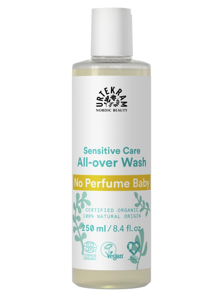 Sampon si gel de dus bio fara parfum pentru bebelusi 250ml Urtekram