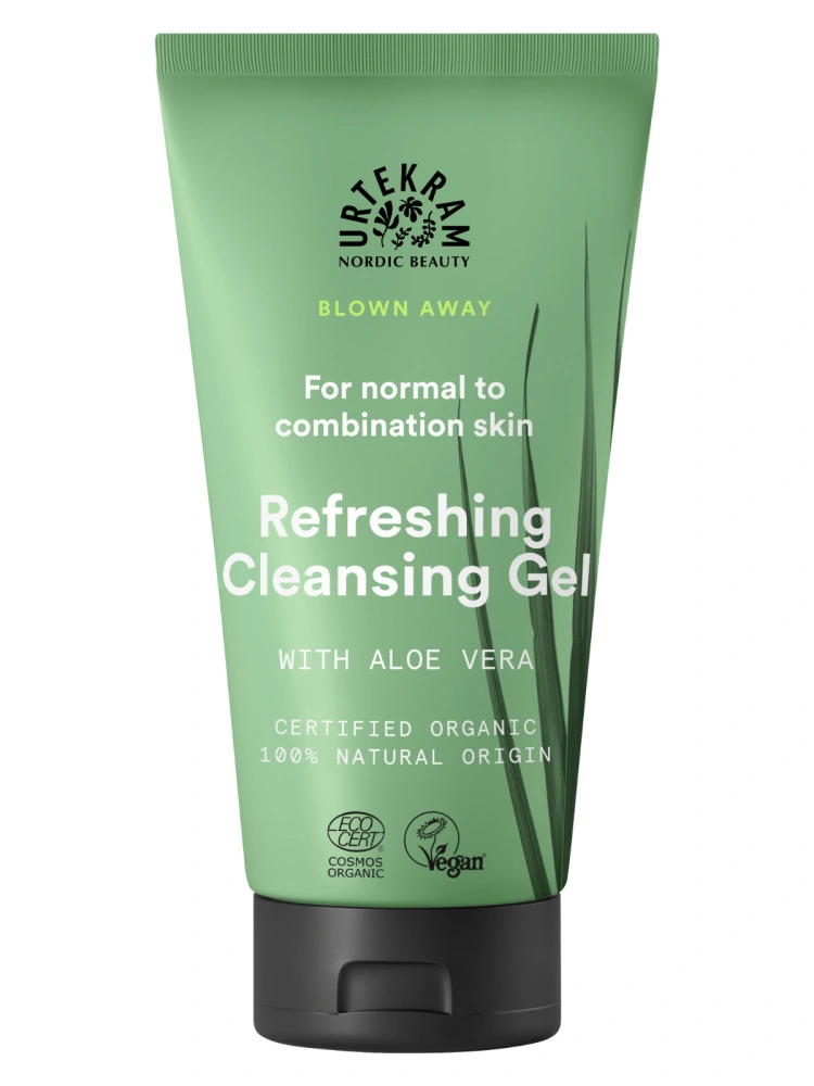Gel de curatare bio pentru ten normal sau mixt Blown Away 150ml Urtekram
