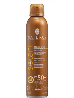 Spray transparent de protectie solara pentru copii SPF 50+ iSolari 200ml Nature's