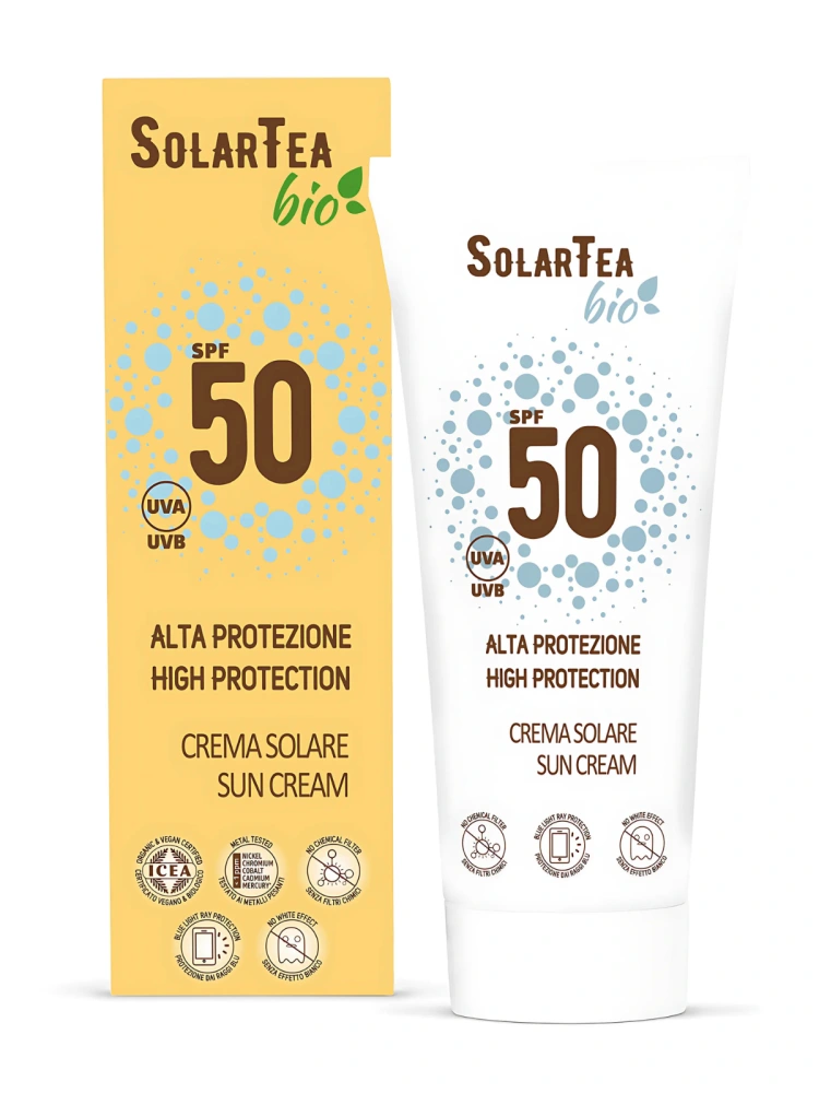 Crema bio de protectie solara ridicata SPF50 Solar Tea 100ml Bema