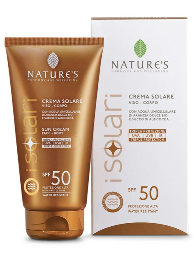 Crema de protectie solara ridicata pentru fata si corp SPF50 iSolari 150ml Nature's