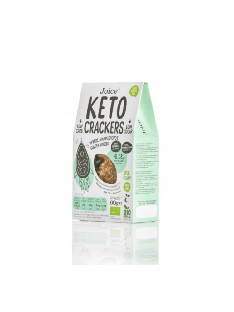 Keto Crackers bio cu seminte de in 60g Joice