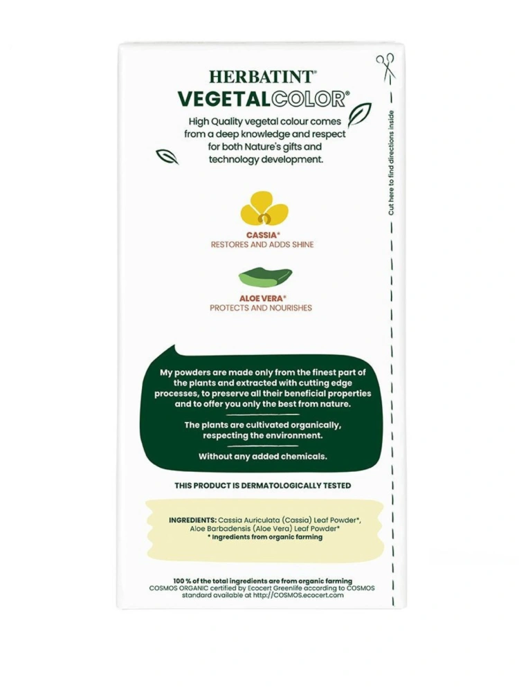 Vopsea de par Vegetal Color Neutral Cassia RT08 100g Herbatint