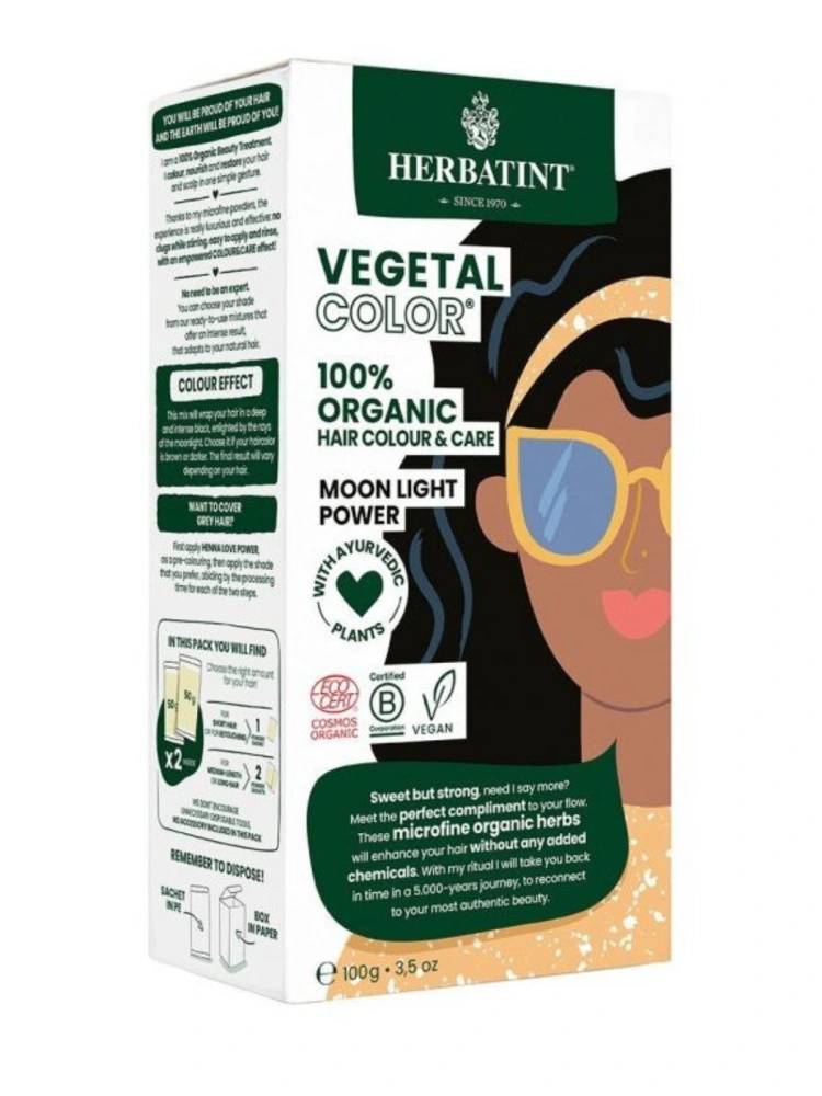 Vopsea de par Vegetal Color Moon Light Power RT01 100g Herbatint
