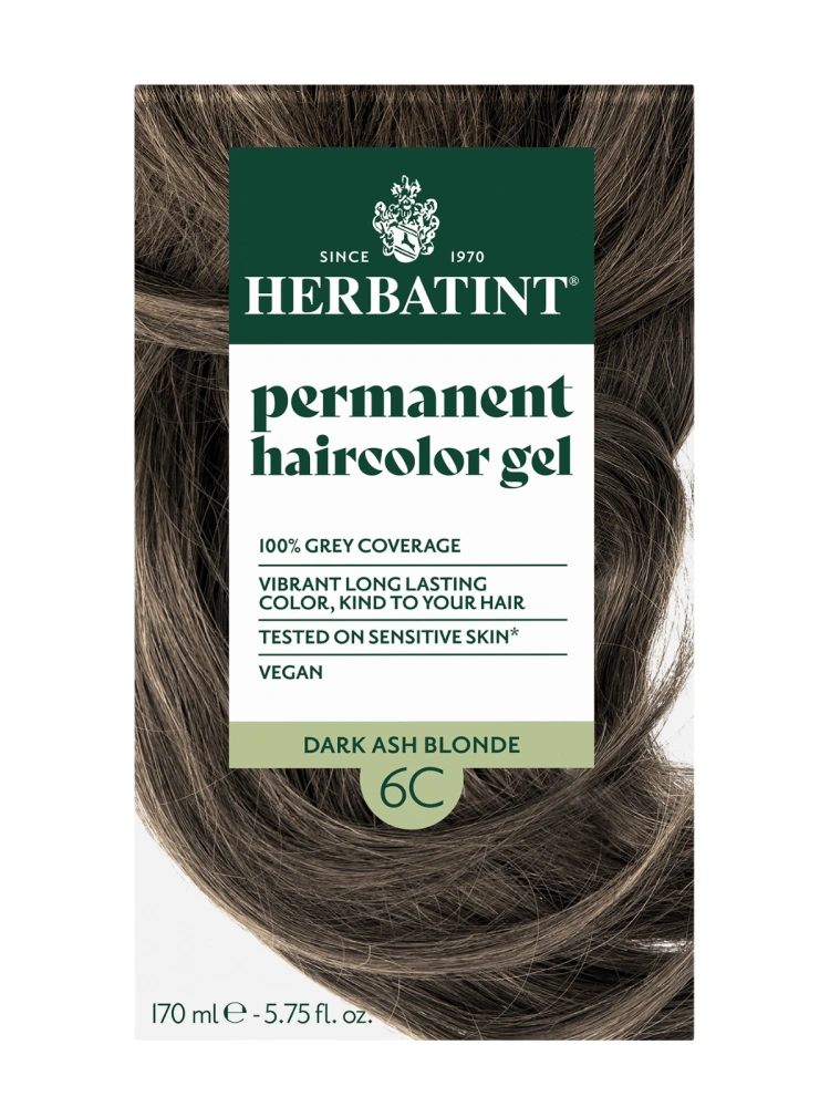 Vopsea pentru par blond cenusiu inchis 6C Herbatint