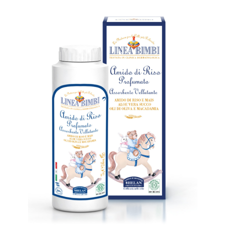Pudra calmanta bio cu amidon parfumat Linea Bimbi 75g Helan