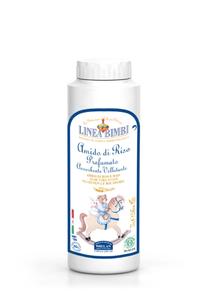 Pudra calmanta bio cu amidon parfumat Linea Bimbi 75g Helan