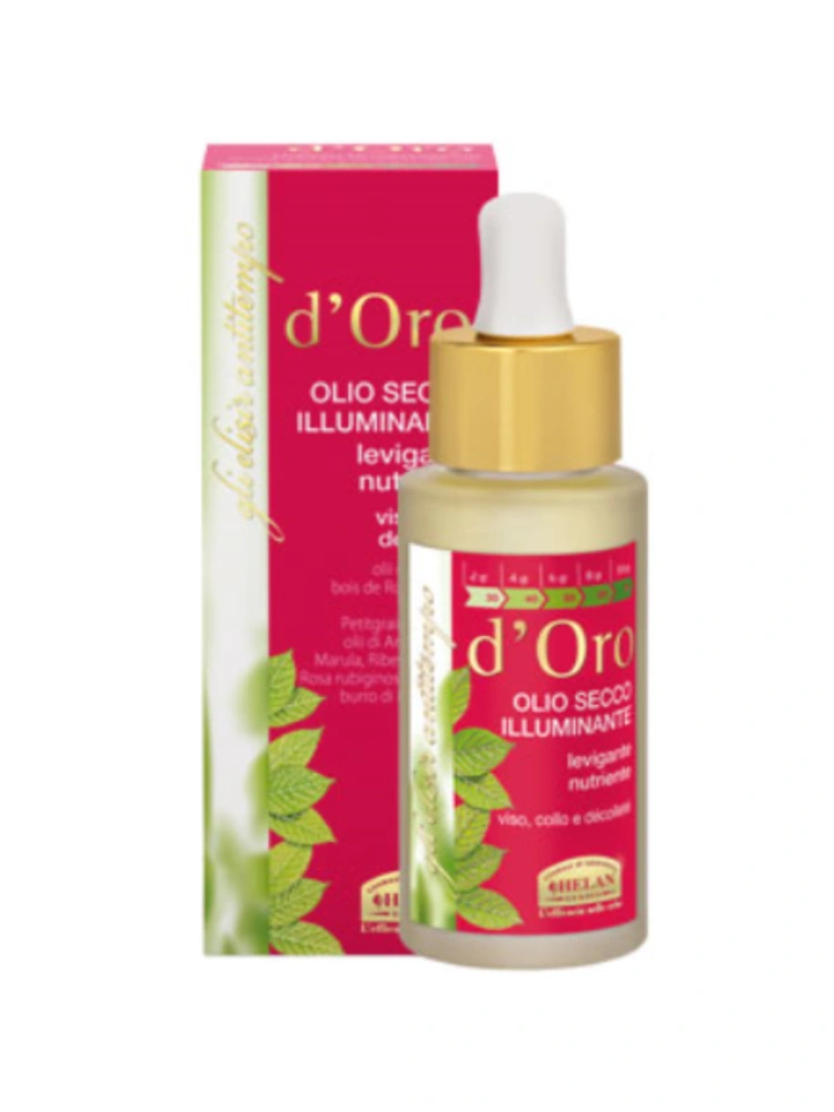 Ulei uscat pentru stralucire Elisir Antitempo d'Oro 30ml Helan