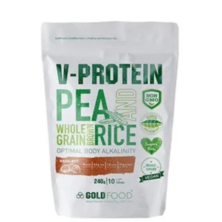 Pudra proteica V Protein cu alune de padure 240g GoldNutrition