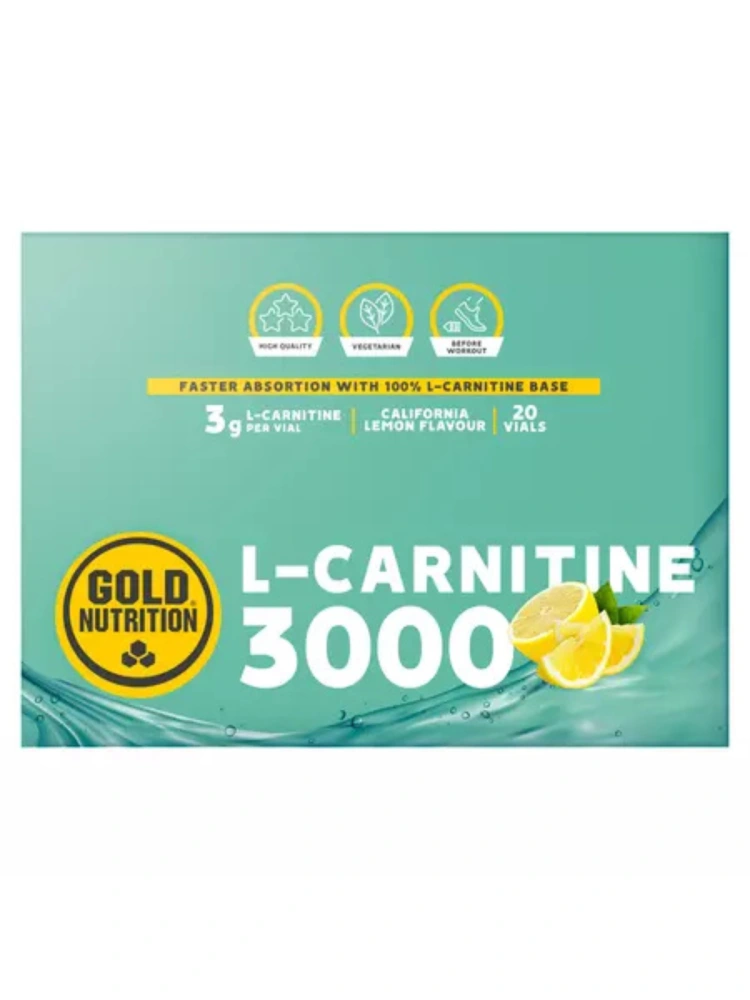 L-Carnitina lichida cu lamaie 3000mg 1 fiola GoldNutrition