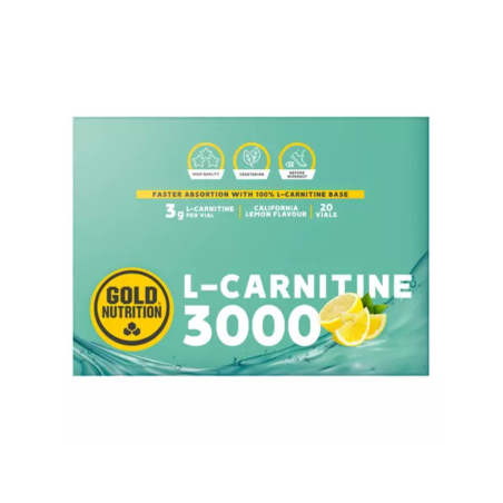 L-Carnitina lichida cu lamaie 3000mg 1 fiola GoldNutrition