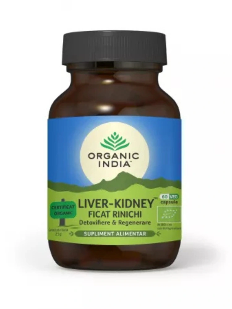 Liver Kidney bio Detoxifiere & Revitalizare 60 capsule Organic India